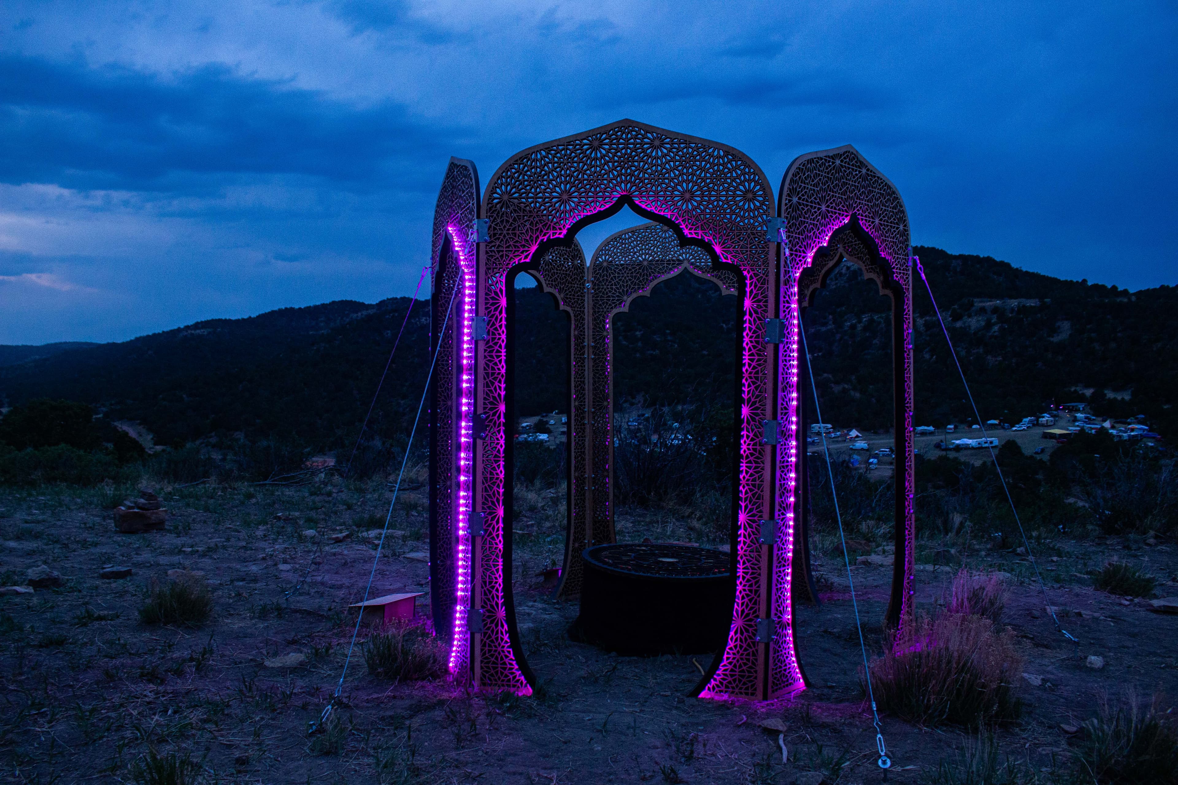 Archways of the Ancients — nighttime view