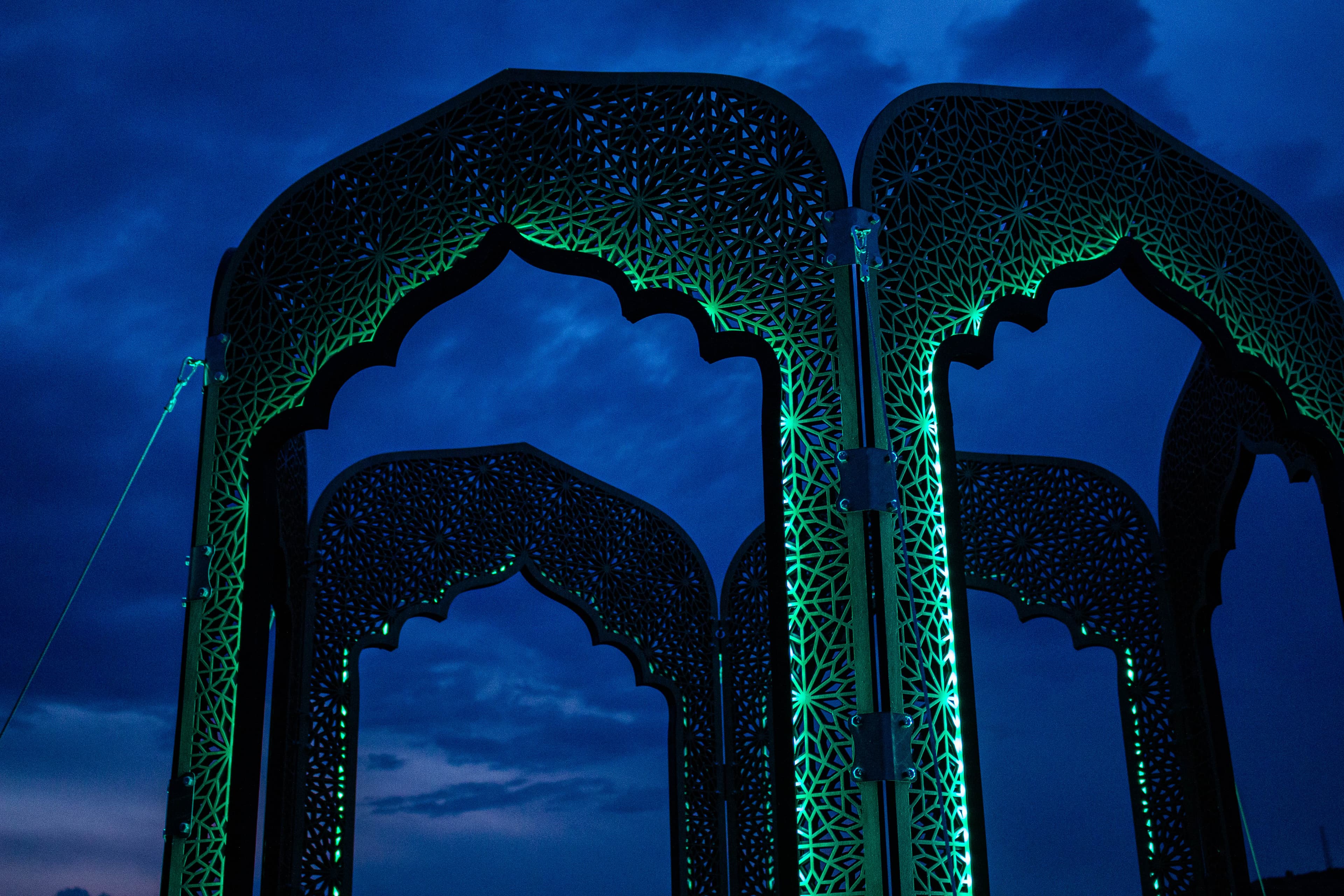 Archways of the Ancients — illuminated passageway