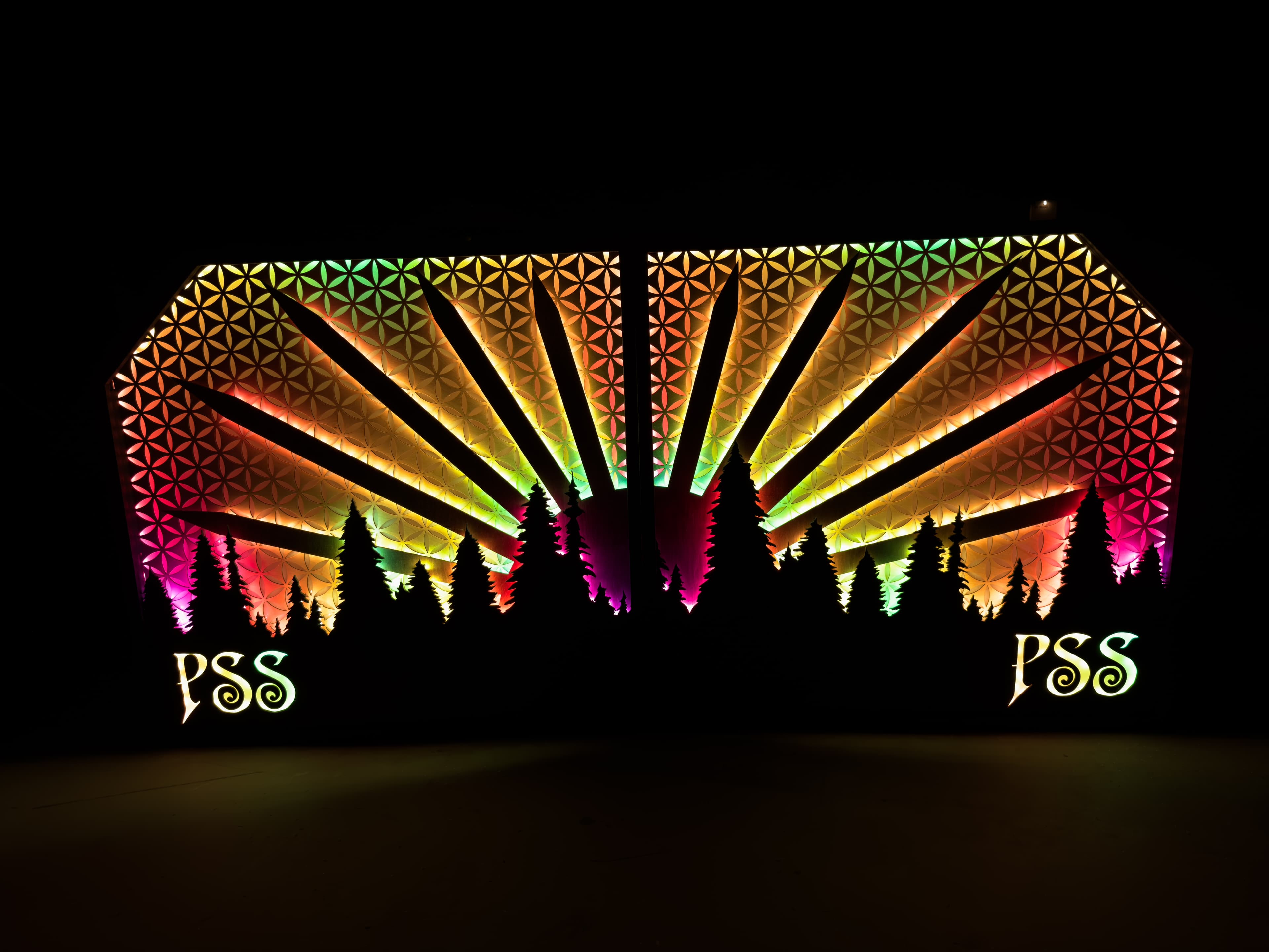 Custom stage facade detail