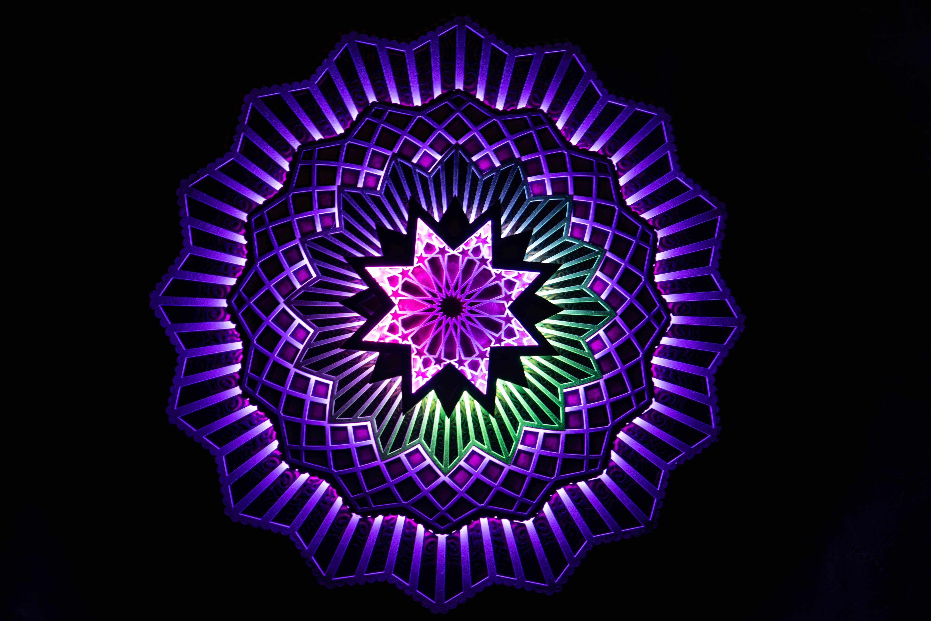 Æon — illuminated LED mandala