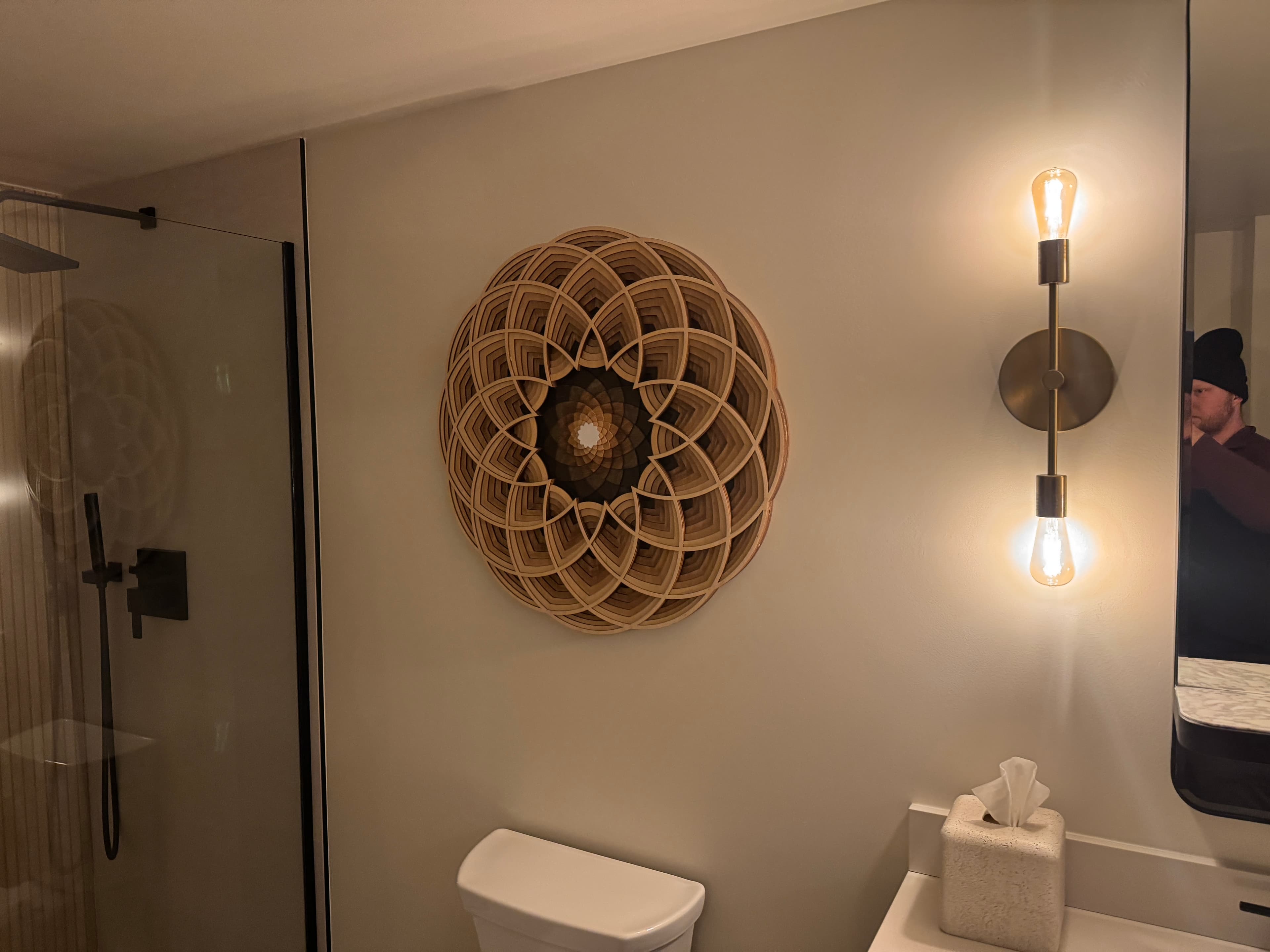 Evolve mandala in a modern interior