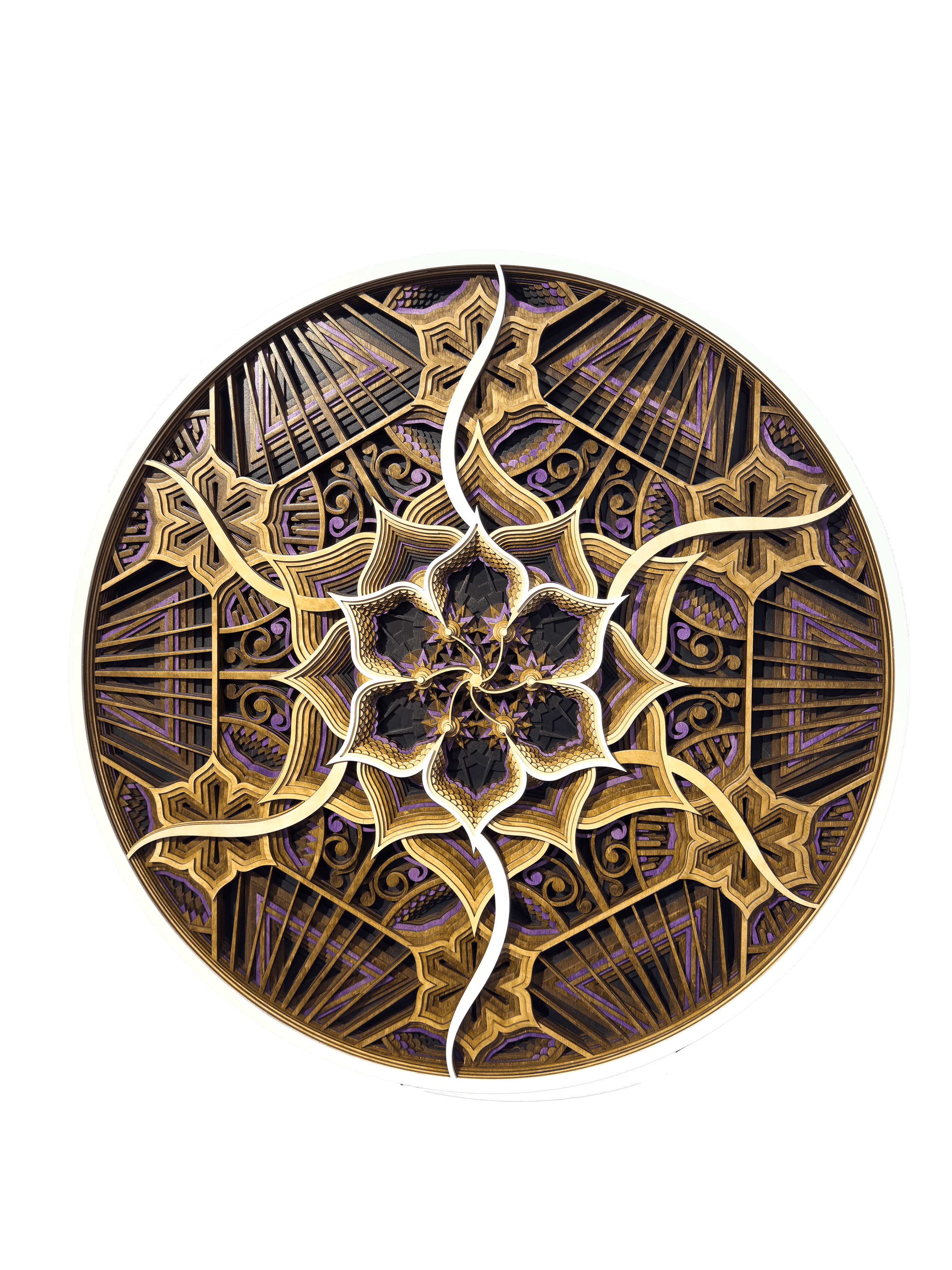 MicroCosm — intricate round lasercut mandala